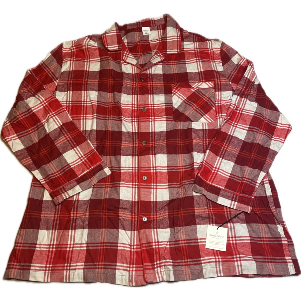 Hearth & Hand With Magnolia -Men’s Big And Tall 2 Piece Pajama Set -Red-5XL -NWT